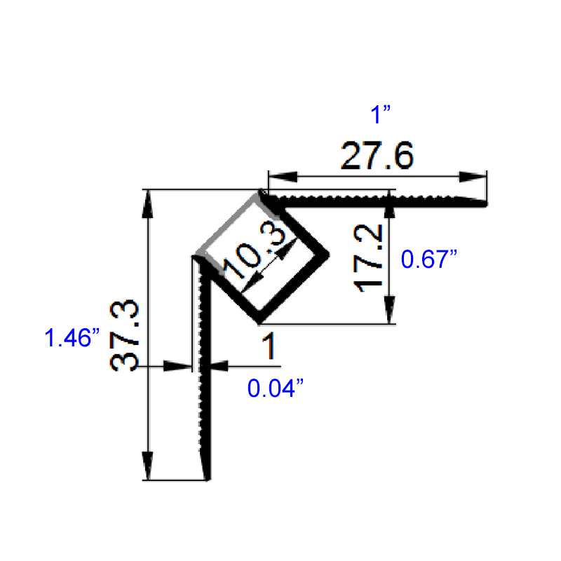 Plaster In LED Outside Corner Trim For 10mm Tape Light Plaster In LED Outside Corner Trim For 10mm Tape Light